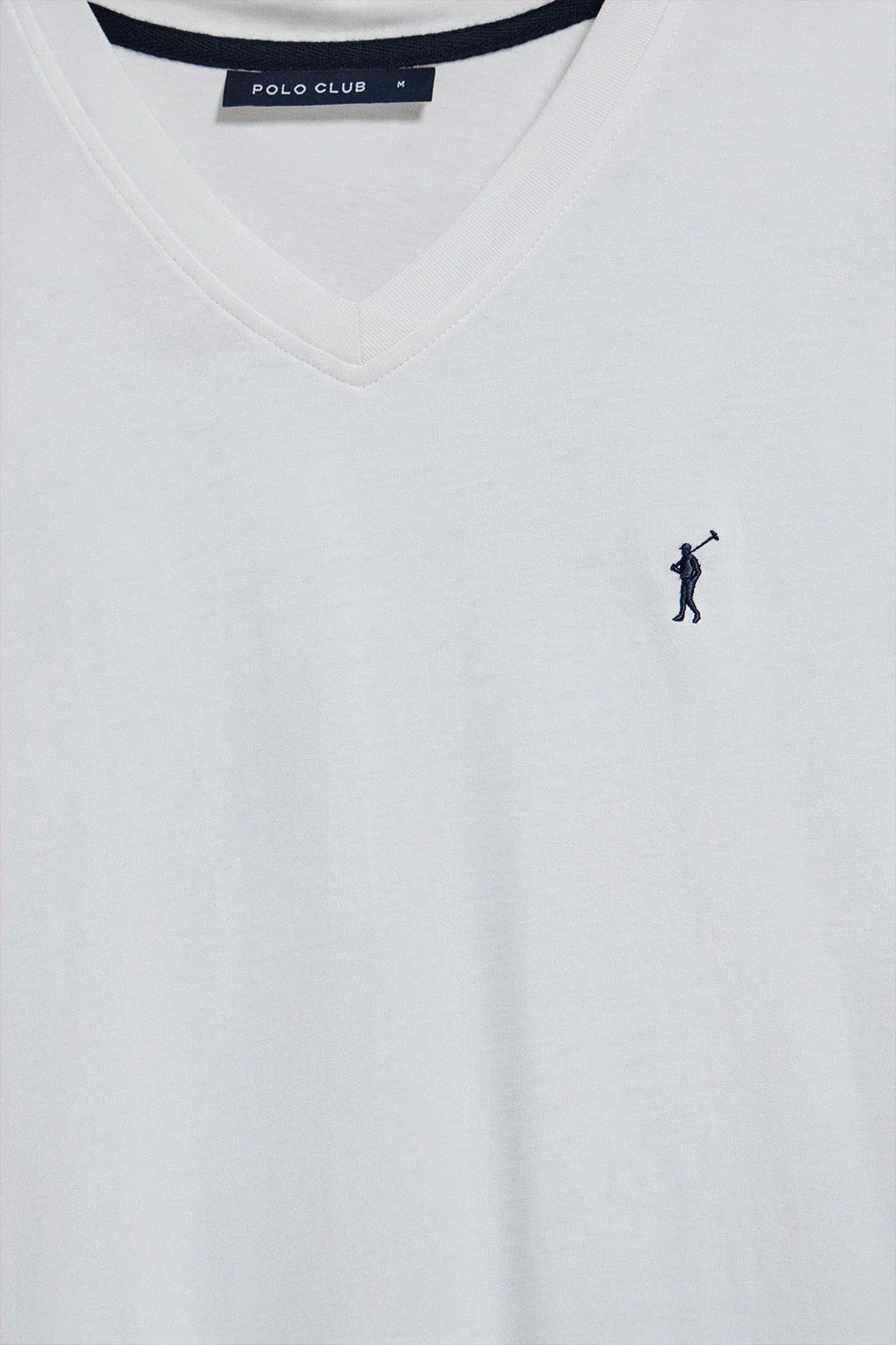 V-neck T-shirt with Rigby Go logo 2 pack (black and white) - Image 3