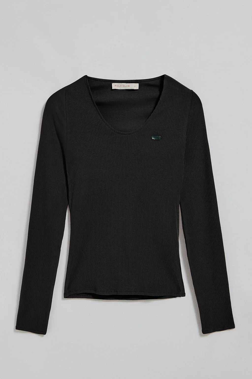 Black tee Penelope with Polo Club pearly button - Image 8