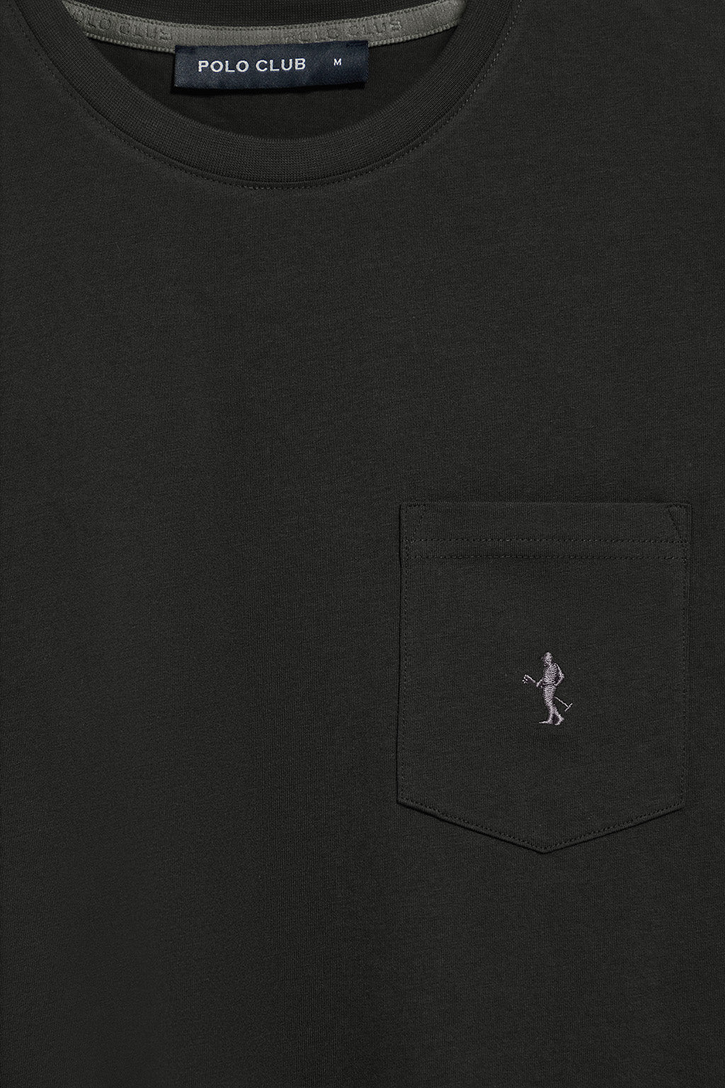 Black short-sleeve T-shirt with pocket and Rigby Best embroidery - Image 6