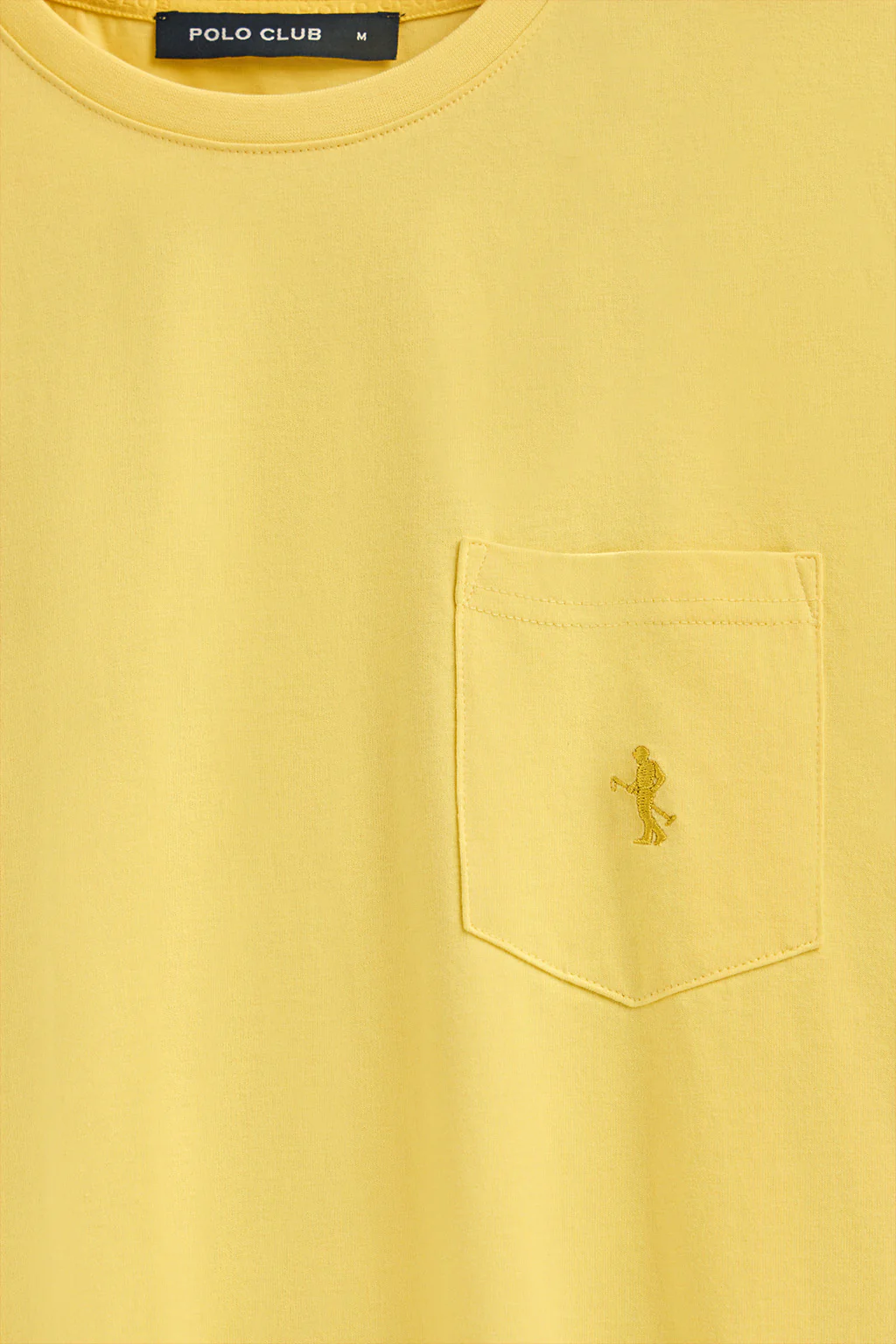 Yellow short-sleeve T-shirt with pocket and Rigby Best embroidery - Image 7