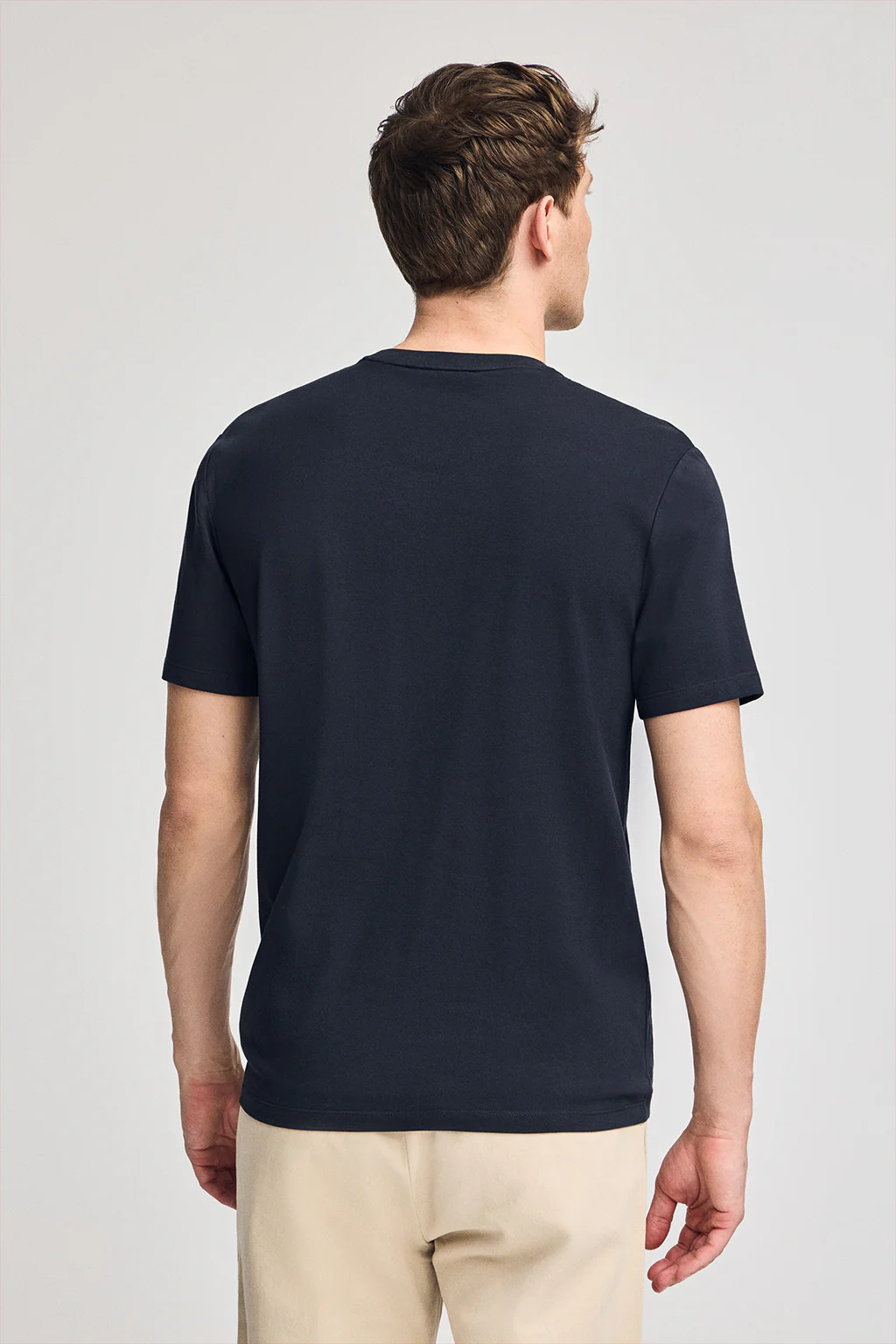 Navy-blue short-sleeve T-shirt with pocket and Rigby Best embroidery - Image 2