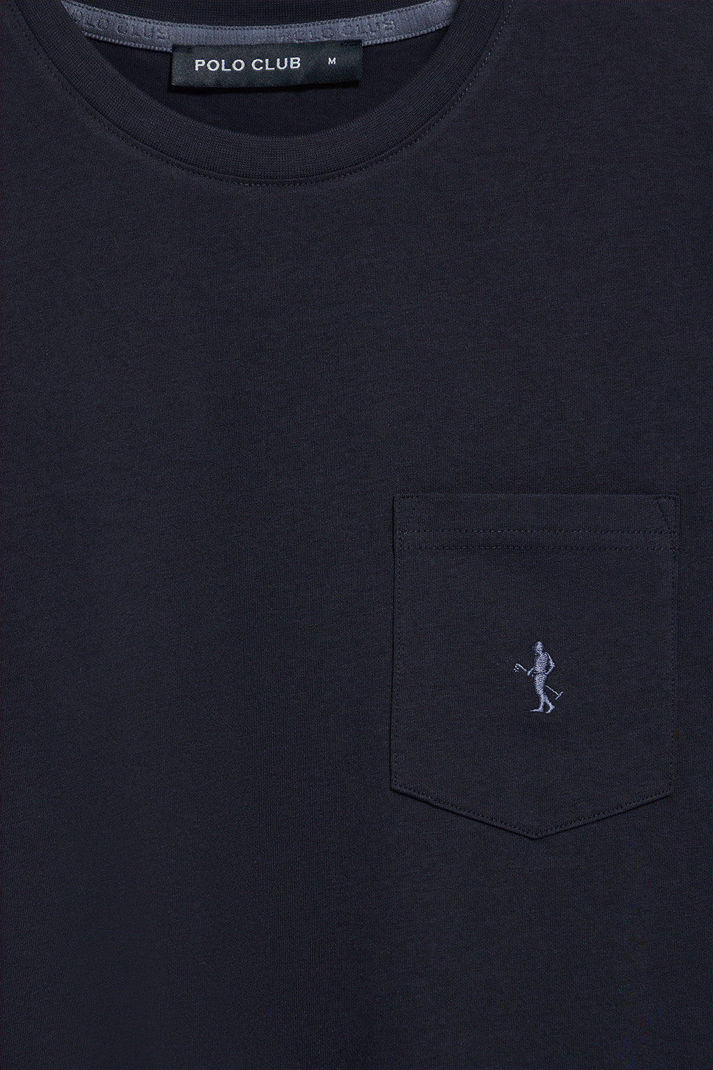 Navy-blue short-sleeve T-shirt with pocket and Rigby Best embroidery - Image 6