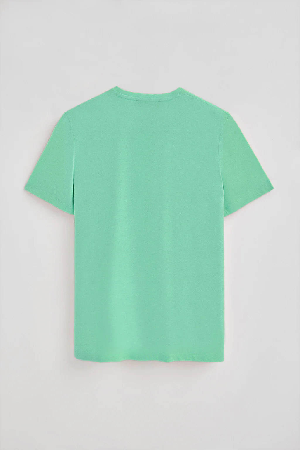 Aqua round-neck basic T-shirt with Rigby Best embroidery - Image 6