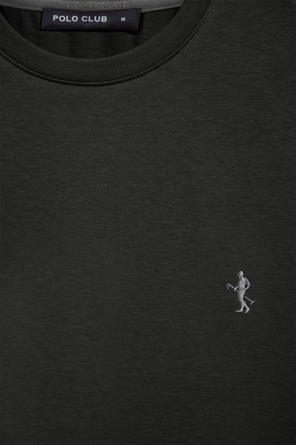 Black round-neck basic T-shirt with Rigby Best embroidery - Image 6