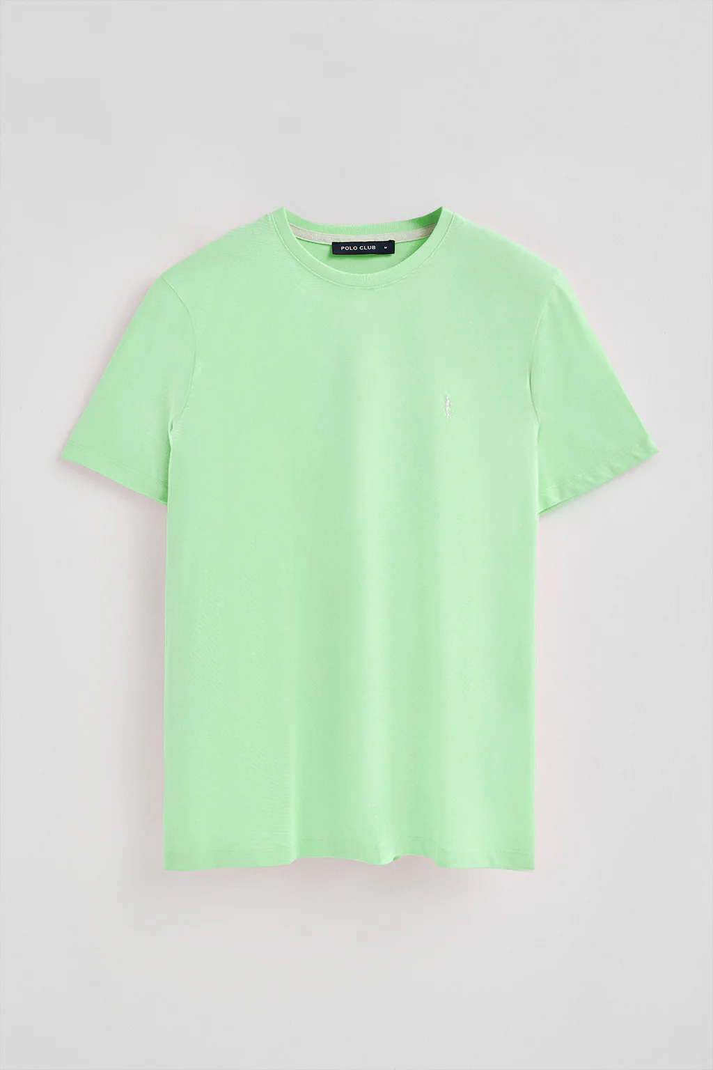 Mint round-neck basic T-shirt with Rigby Best embroidery - Image 5