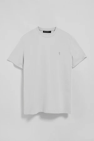 White round-neck basic T-shirt with Rigby Best embroidery - Image 8