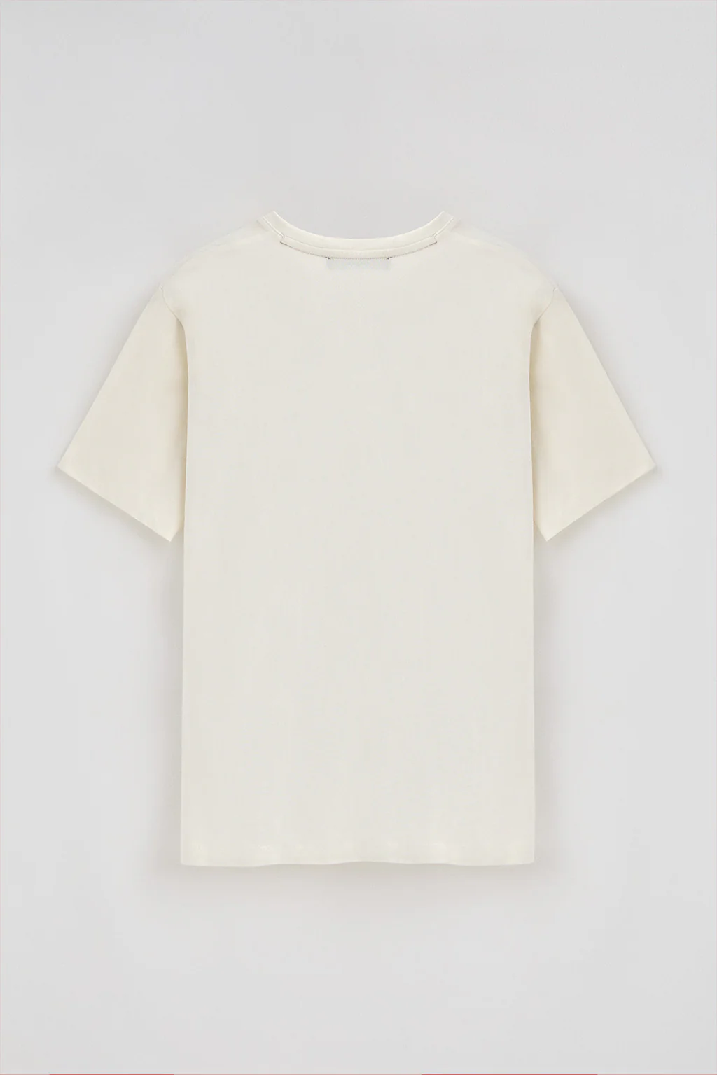 Nude short-sleeve V-neck T-shirt with Rigby Best embroidery - Image 6