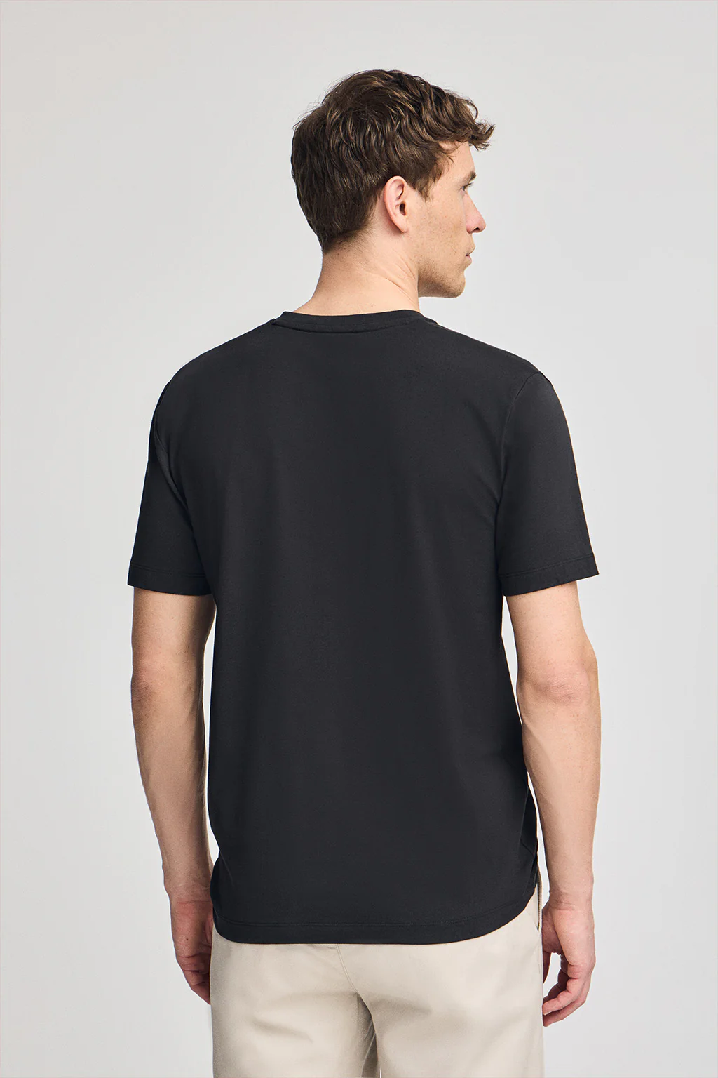 Black short-sleeve V-neck T-shirt with Rigby Best embroidery - Image 4