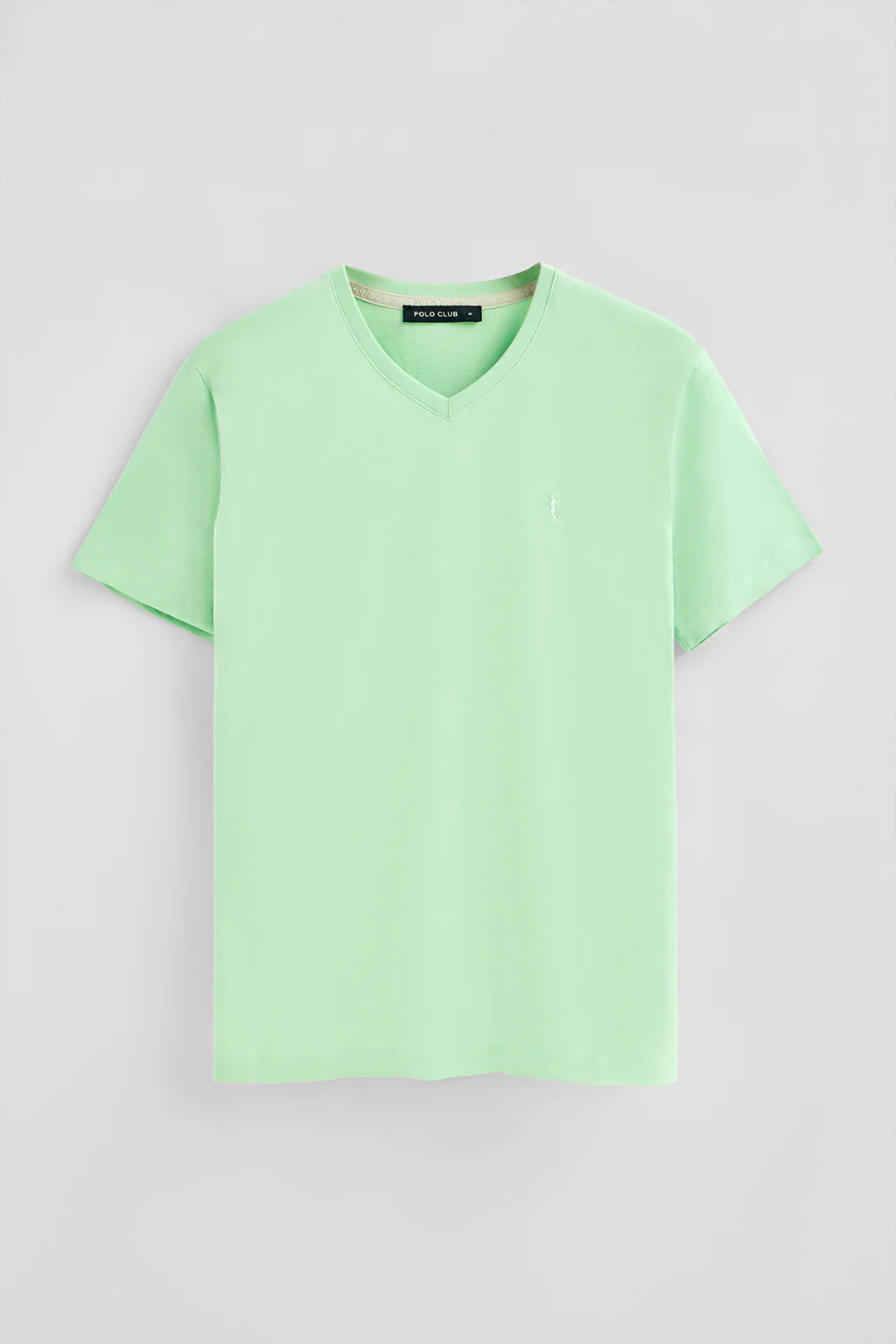 Mint short-sleeve V-neck T-shirt with Rigby Best embroidery - Image 5