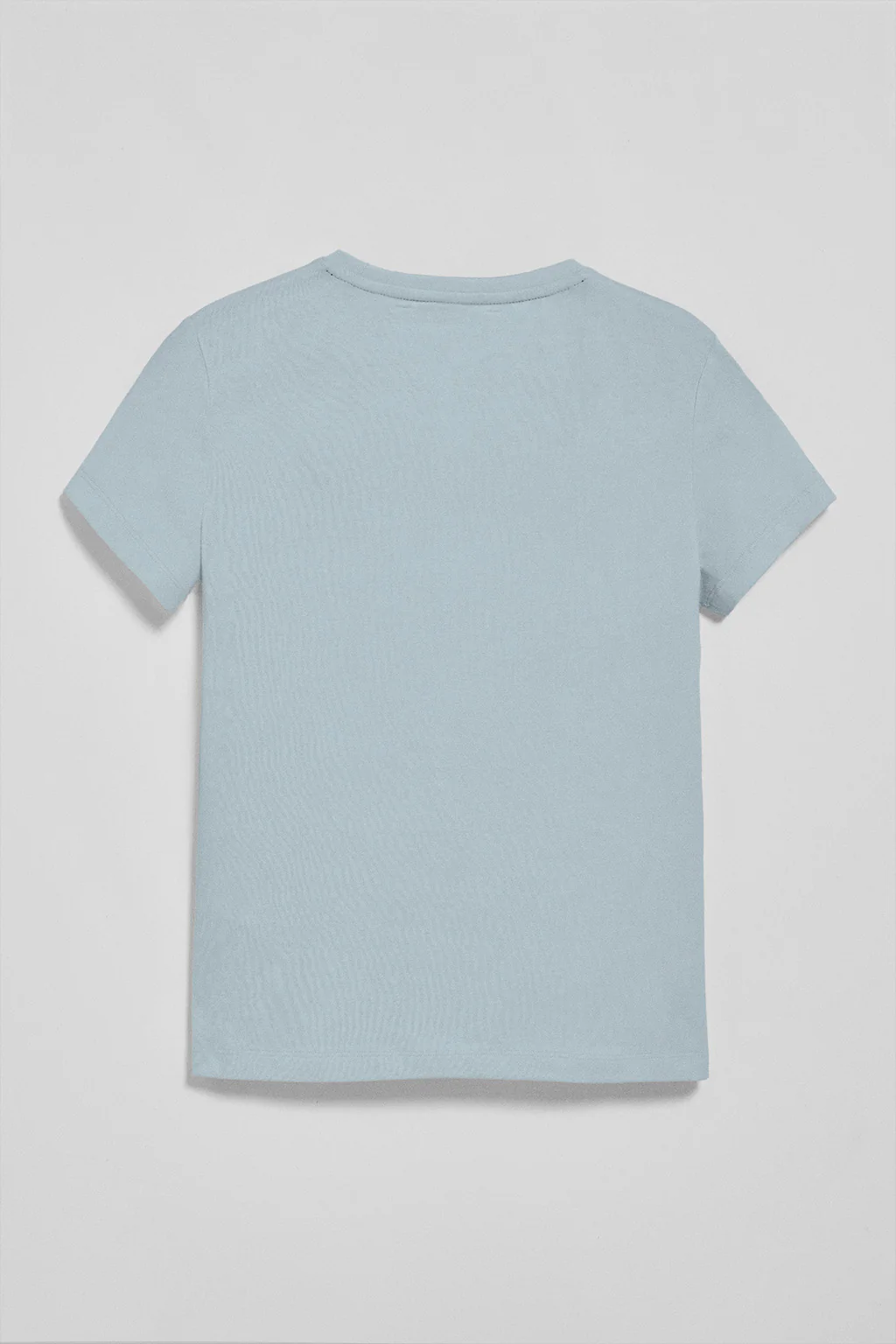 Light-blue V-neck T-shirt with Rigby Best embroidery - Image 6