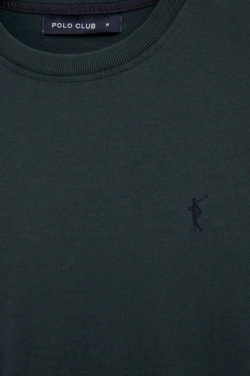 Navy-blue loose-fit T-shirt with round neck and Rigby Go logo - Image 7