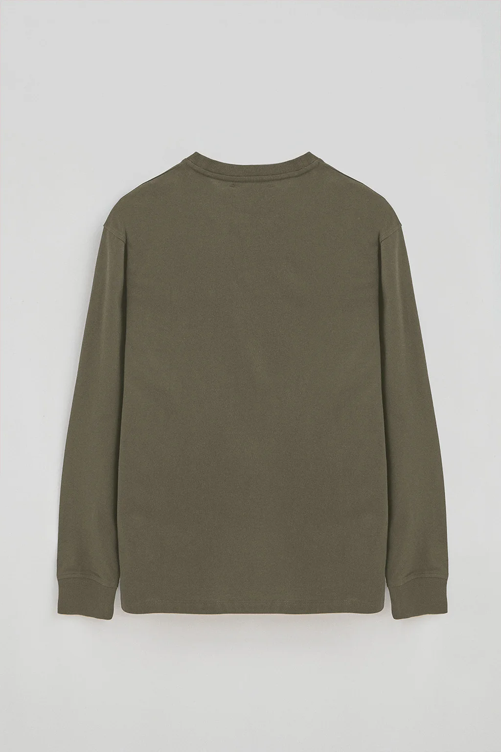 Army-green long-sleeve T-shirt with Rigby Go embroidered logo - Image 7
