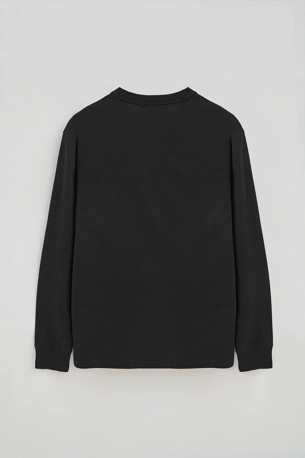 Black long-sleeve T-shirt with Rigby Go embroidered logo - Image 7