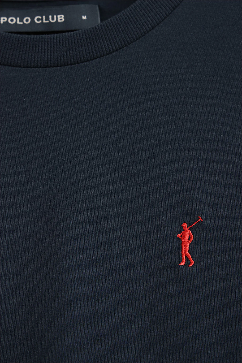 Navy-blue long-sleeve T-shirt with Rigby Go embroidered logo - Image 6
