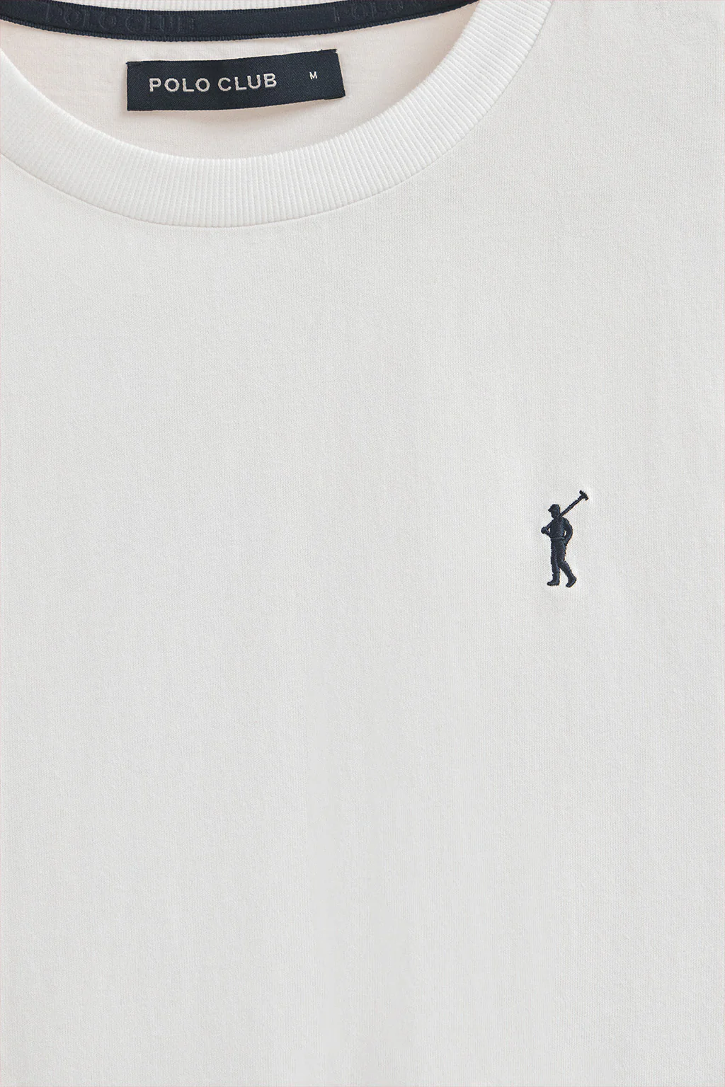 White long-sleeve T-shirt with Rigby Go embroidered logo - Image 6