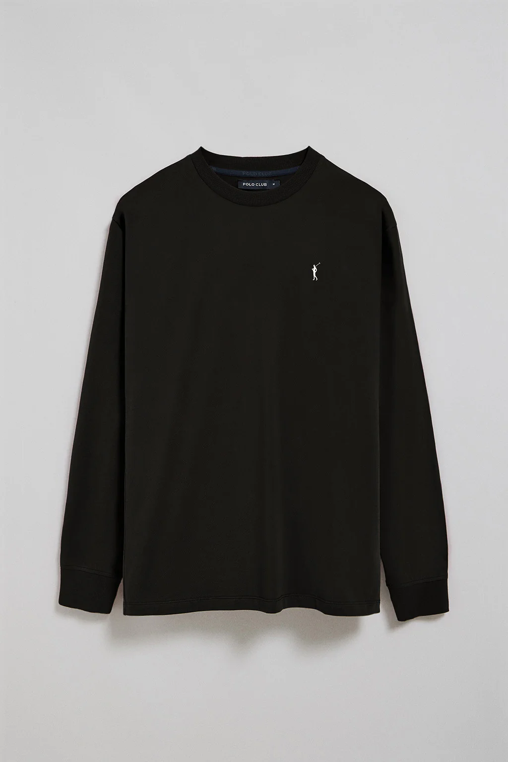 Black long-sleeve T-shirt with Rigby Go embroidery - Image 5