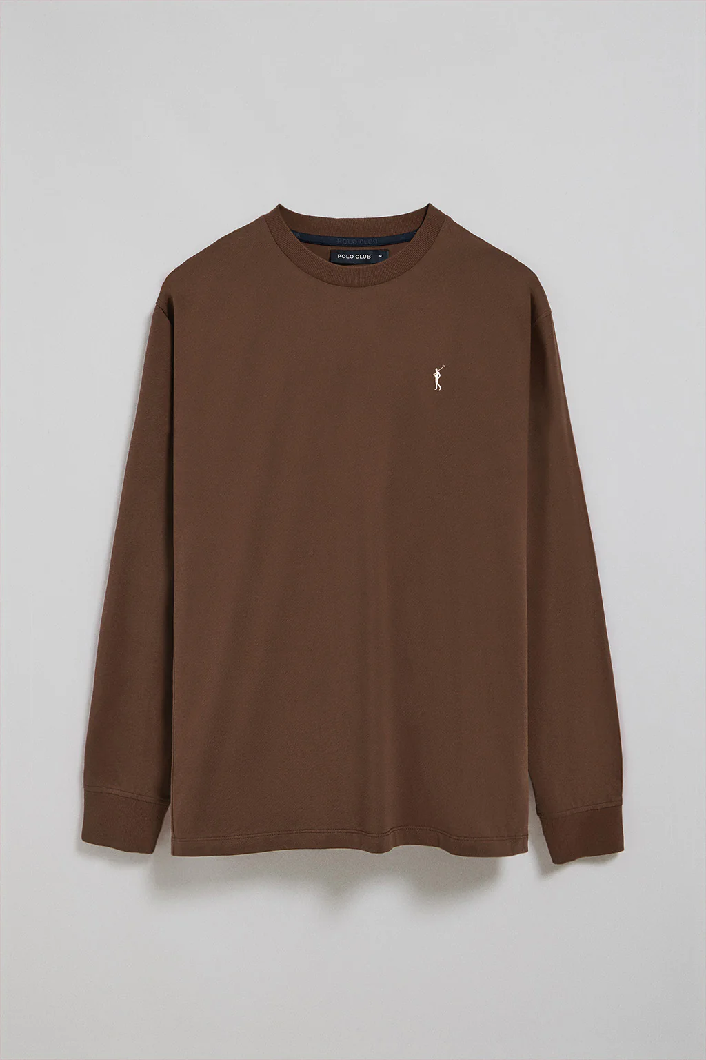 Brown long-sleeve T-shirt with Rigby Go embroidery - Image 5