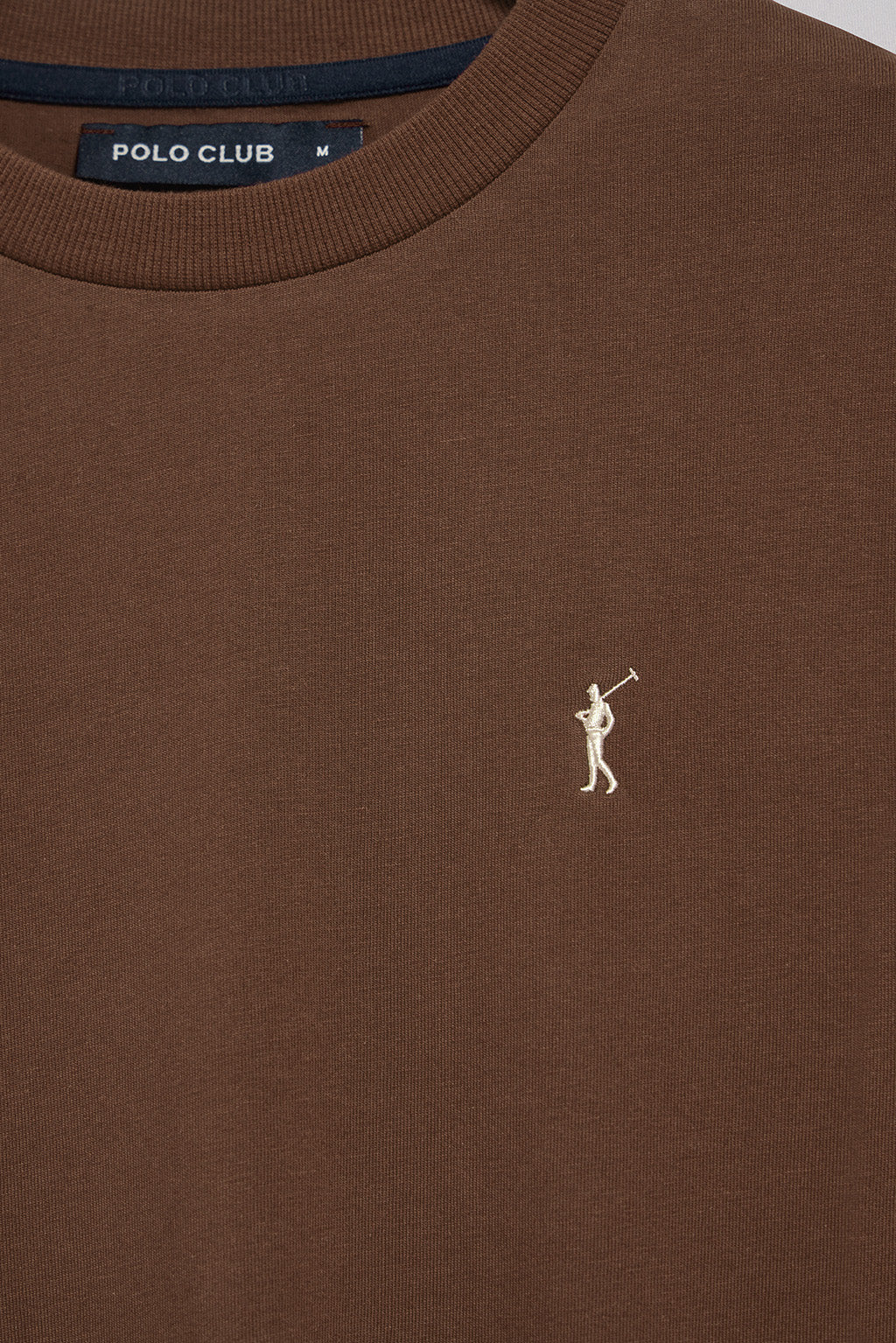Brown long-sleeve T-shirt with Rigby Go embroidery - Image 6