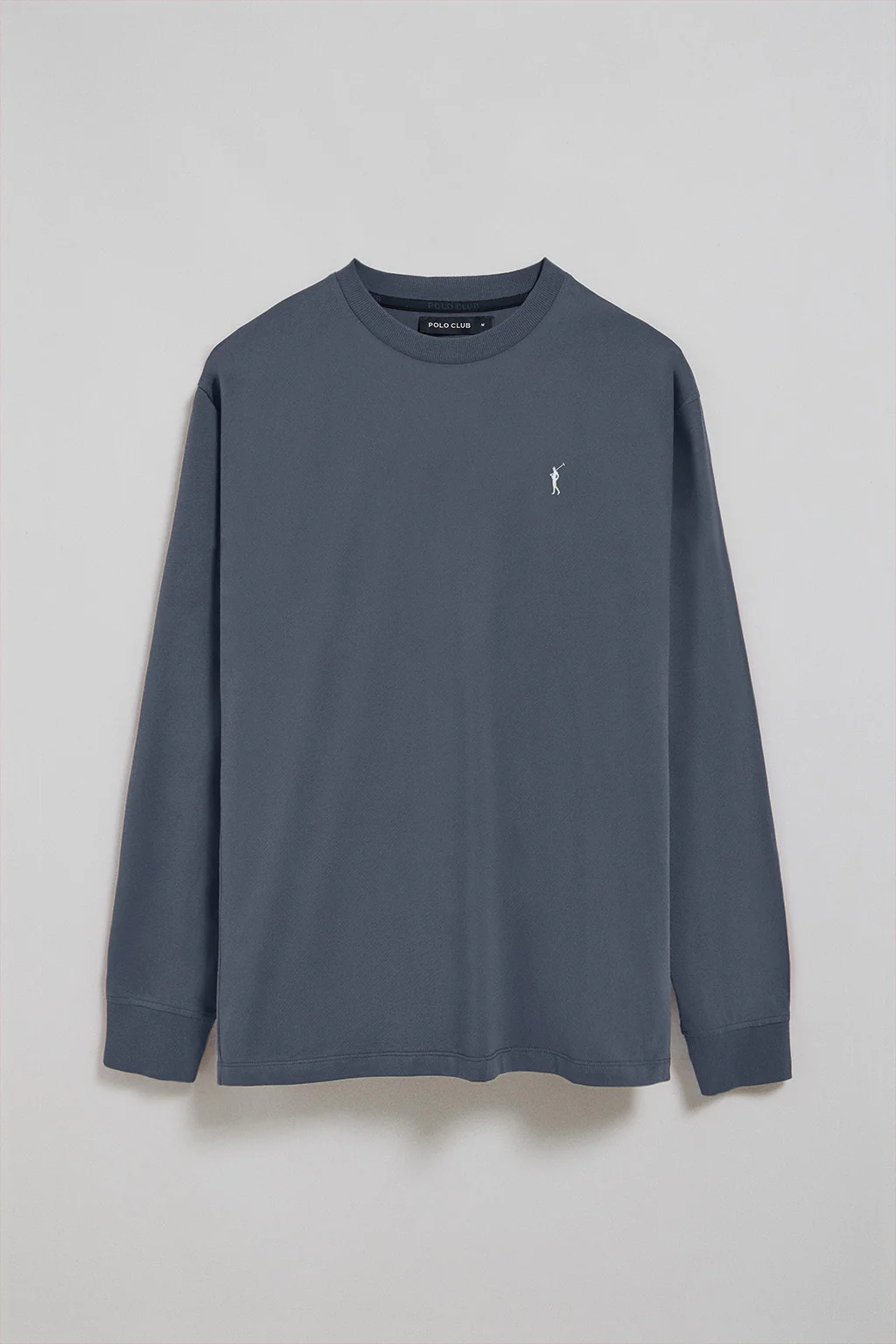 Denim-blue long-sleeve T-shirt with Rigby Go embroidery - Image 5