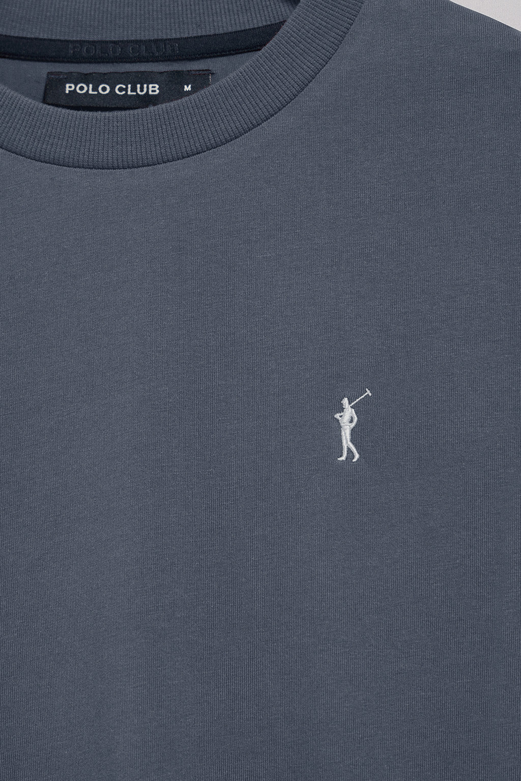 Denim-blue long-sleeve T-shirt with Rigby Go embroidery - Image 6