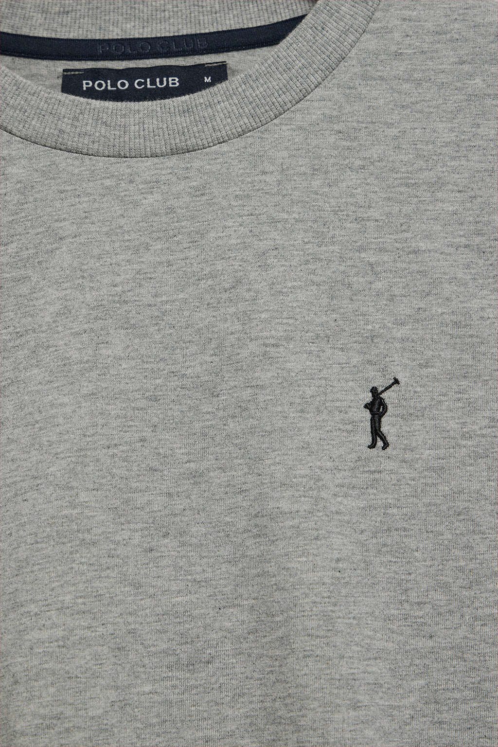Grey-marl long-sleeve T-shirt with Rigby Go embroidery - Image 6