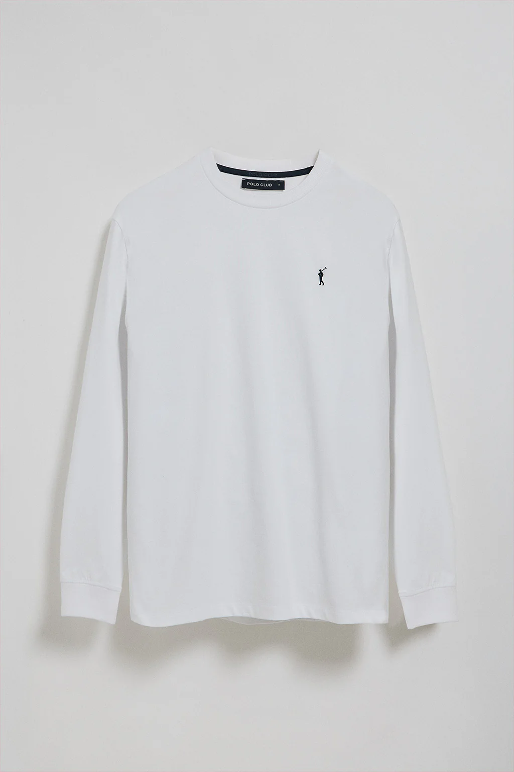 White long-sleeve T-shirt with Rigby Go embroidery - Image 5