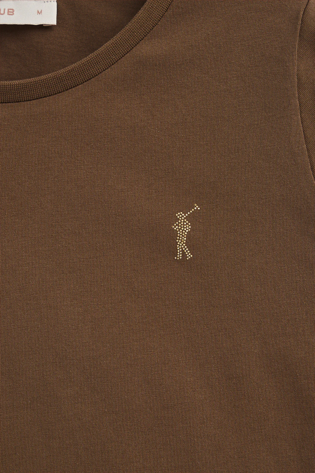 Dark-brown long-sleeve T-shirt with round neck and Rigby Go Gold logo - Image 6