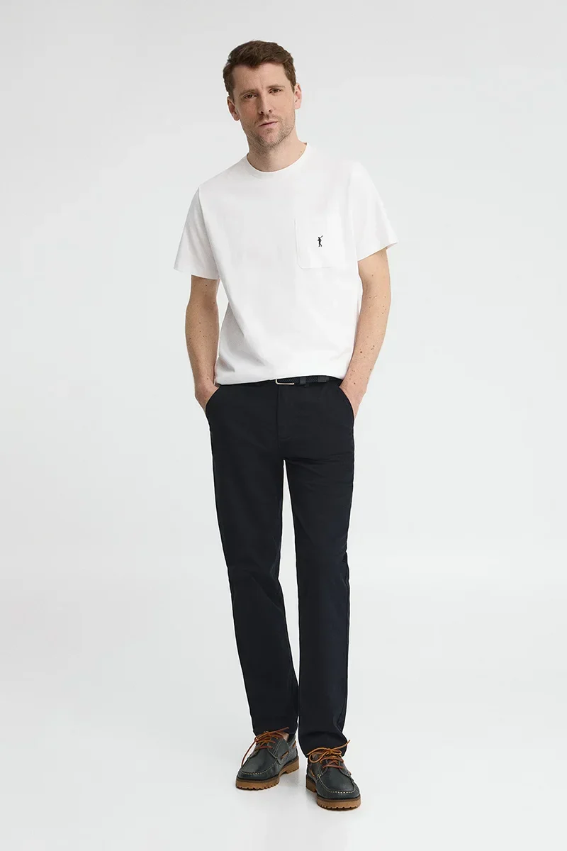 White T-shirt with pocket and Rigby Go logo - Image 3