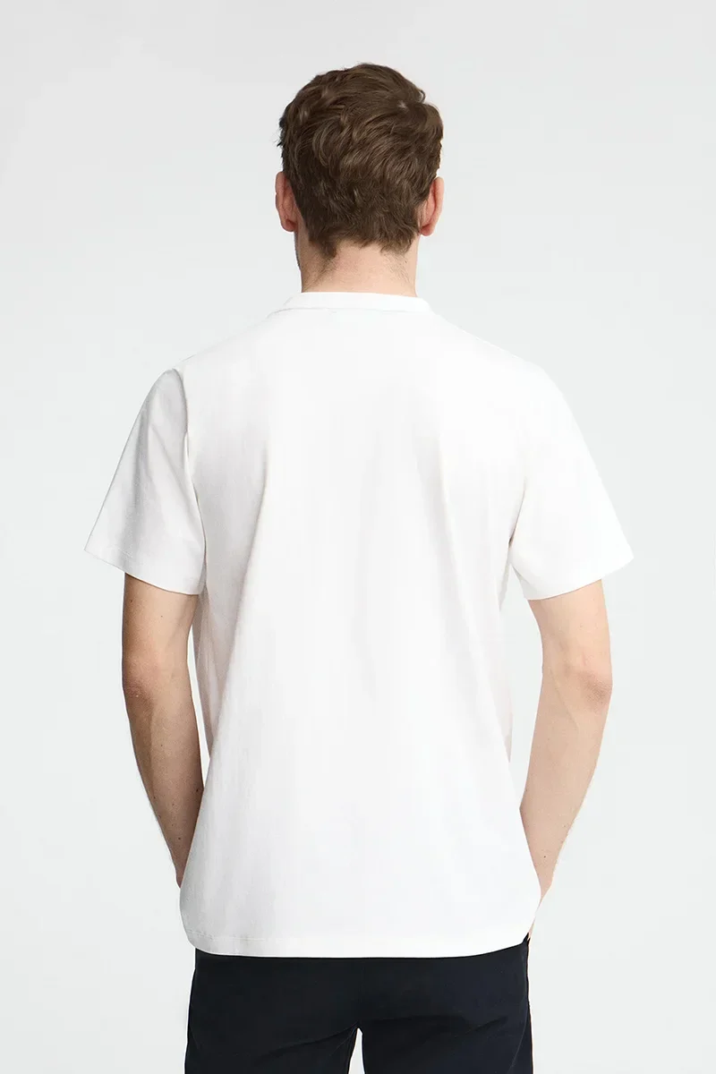 White T-shirt with pocket and Rigby Go logo - Image 4