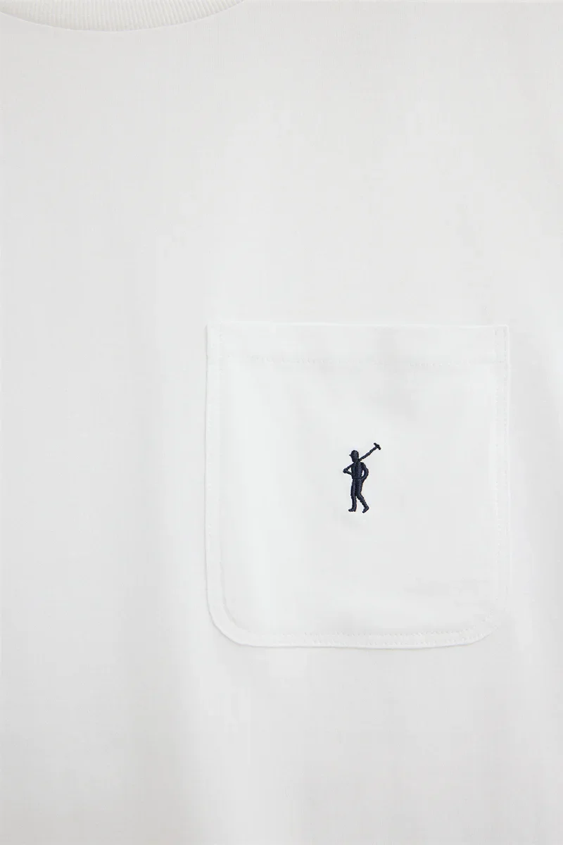 White T-shirt with pocket and Rigby Go logo - Image 6