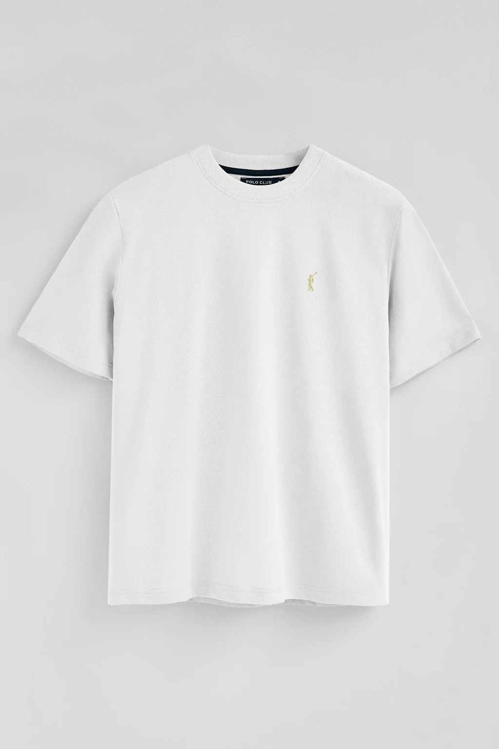 White T-shirt in cotton and linen with Rigby Go embroidery - Image 7