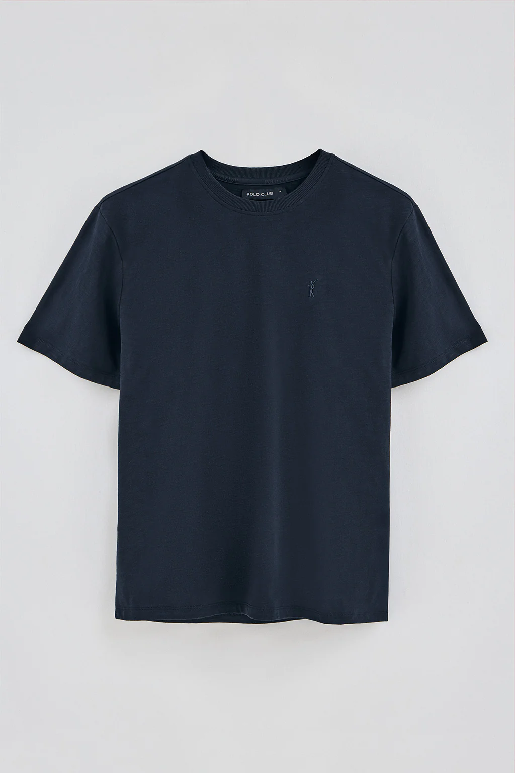 Navy-blue slub-cotton T-shirt with Rigby Go embroidery - Image 5