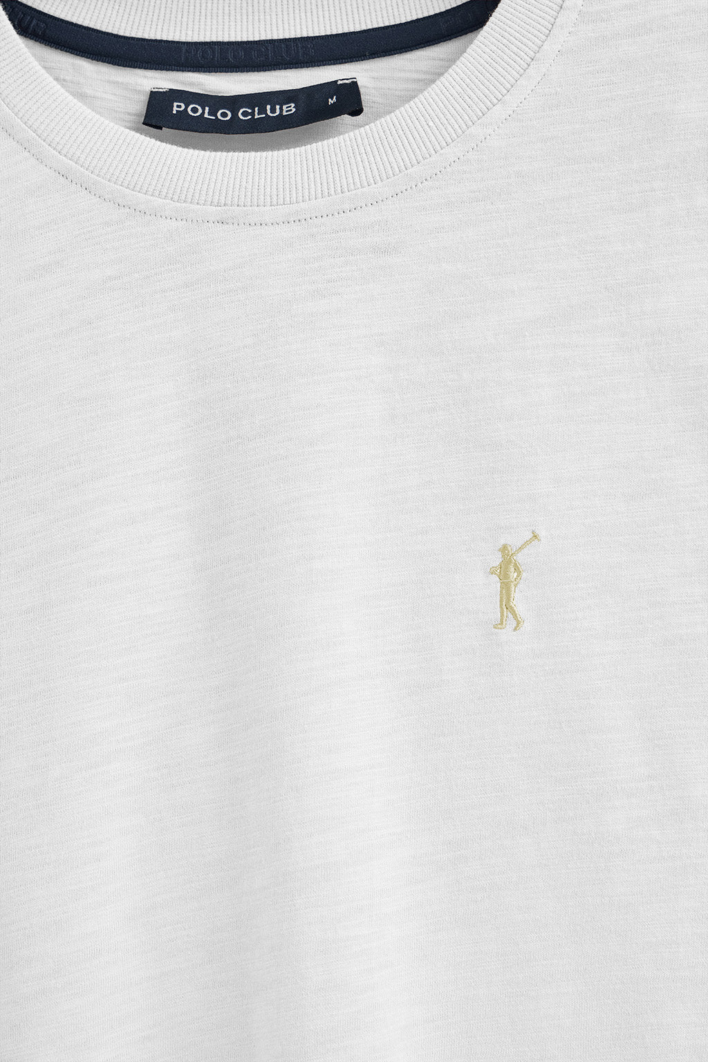 White slub-cotton T-shirt with Rigby Go embroidery - Image 6