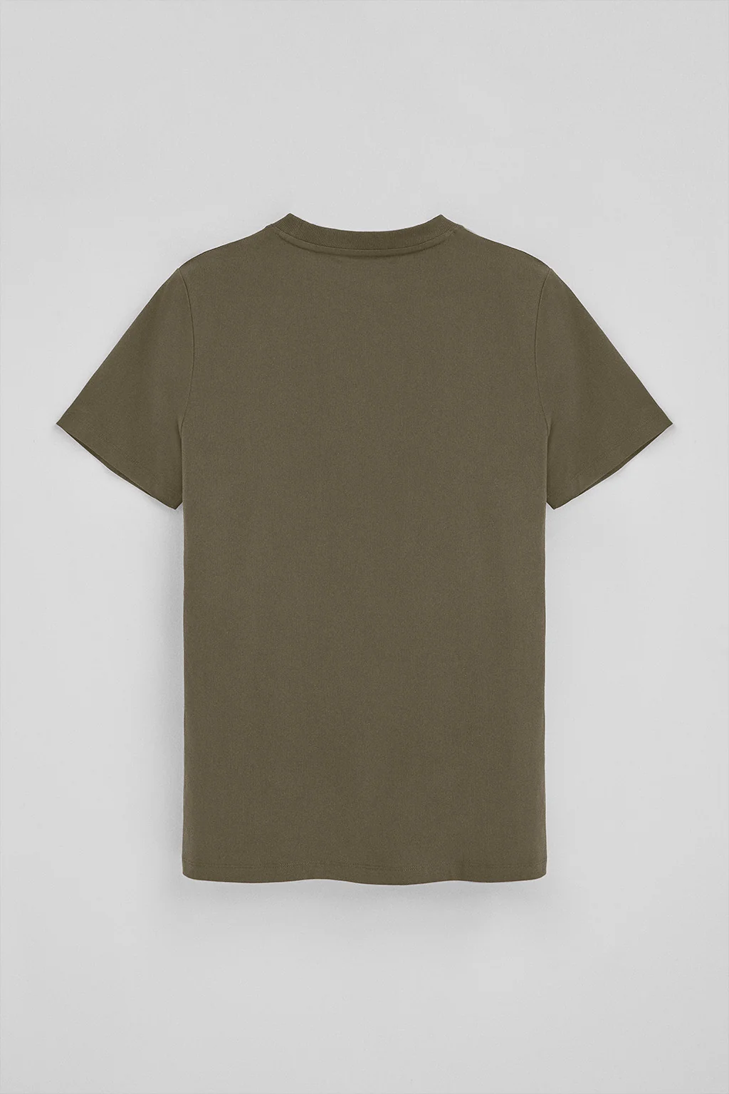 Army-green round-neck T-shirt with Rigby Go embroidery - Image 7