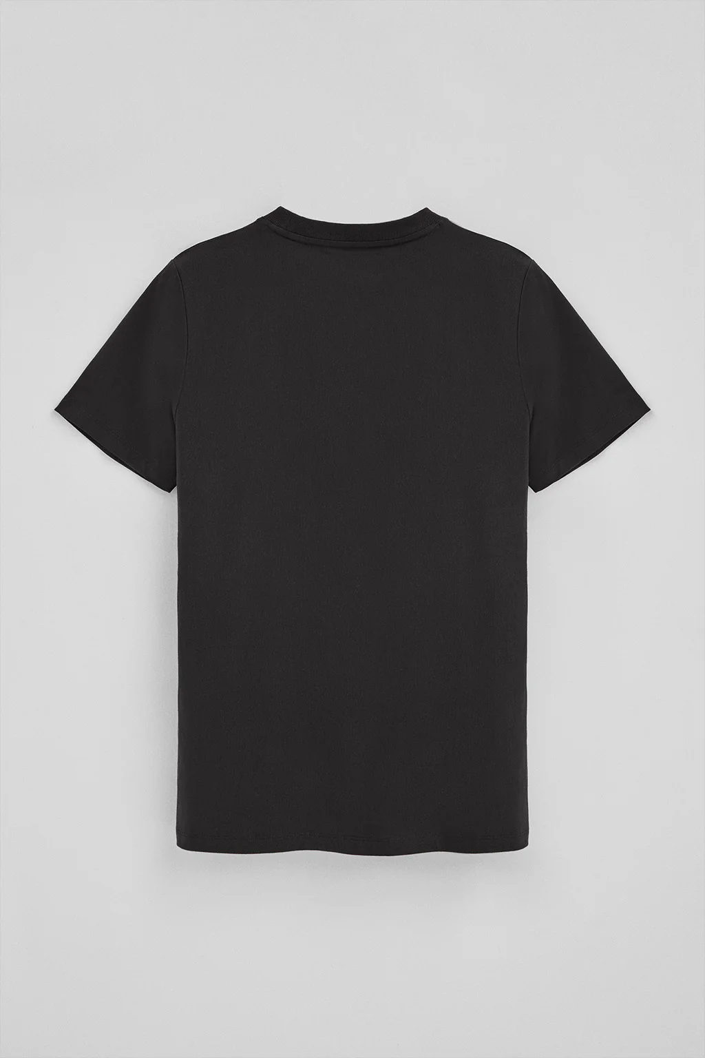 Black round-neck T-shirt with Rigby Go embroidery - Image 7