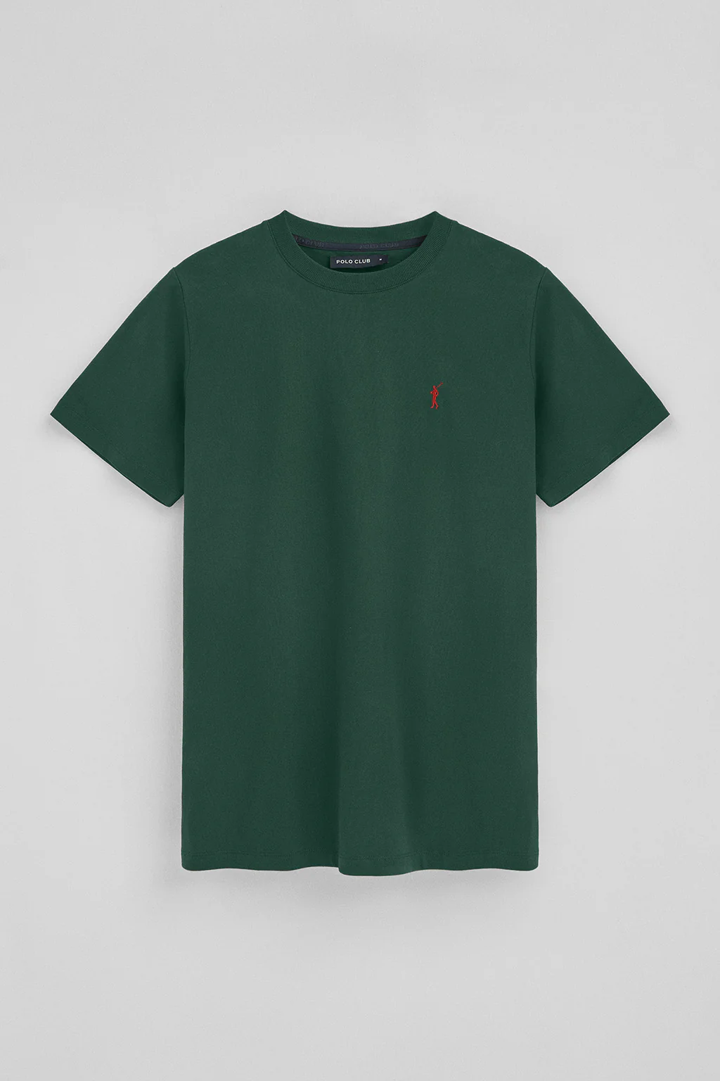 Bottle-green round-neck T-shirt with Rigby Go embroidery - Image 8