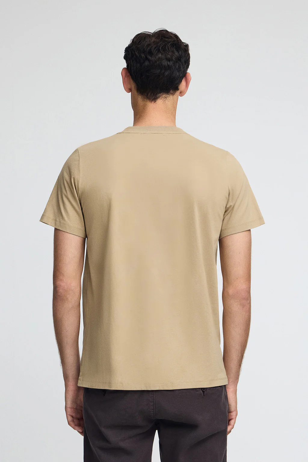 Light-brown round-neck T-shirt with Rigby Go embroidery - Image 4
