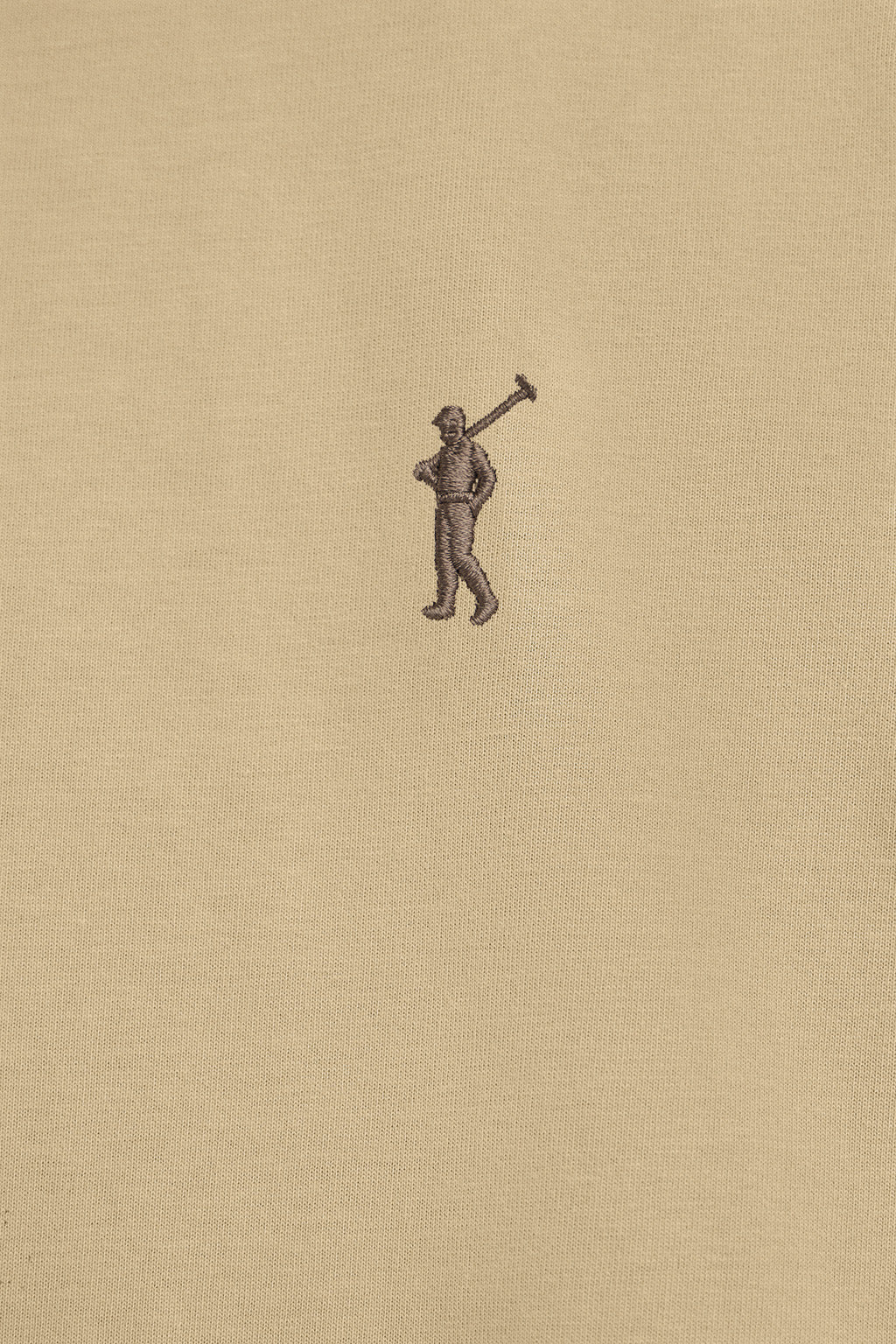 Light-brown round-neck T-shirt with Rigby Go embroidery - Image 6