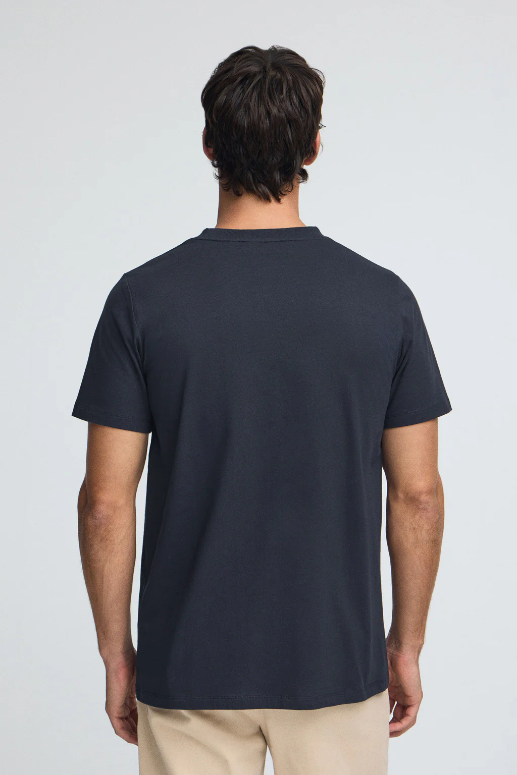 Navy-blue round-neck T-shirt with Rigby Go embroidery - Image 4