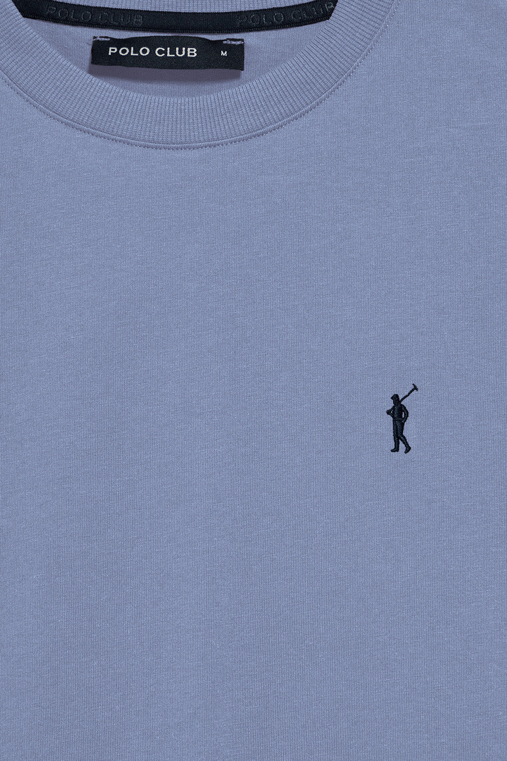 Blue round-neck T-shirt with Rigby Go embroidery - Image 7