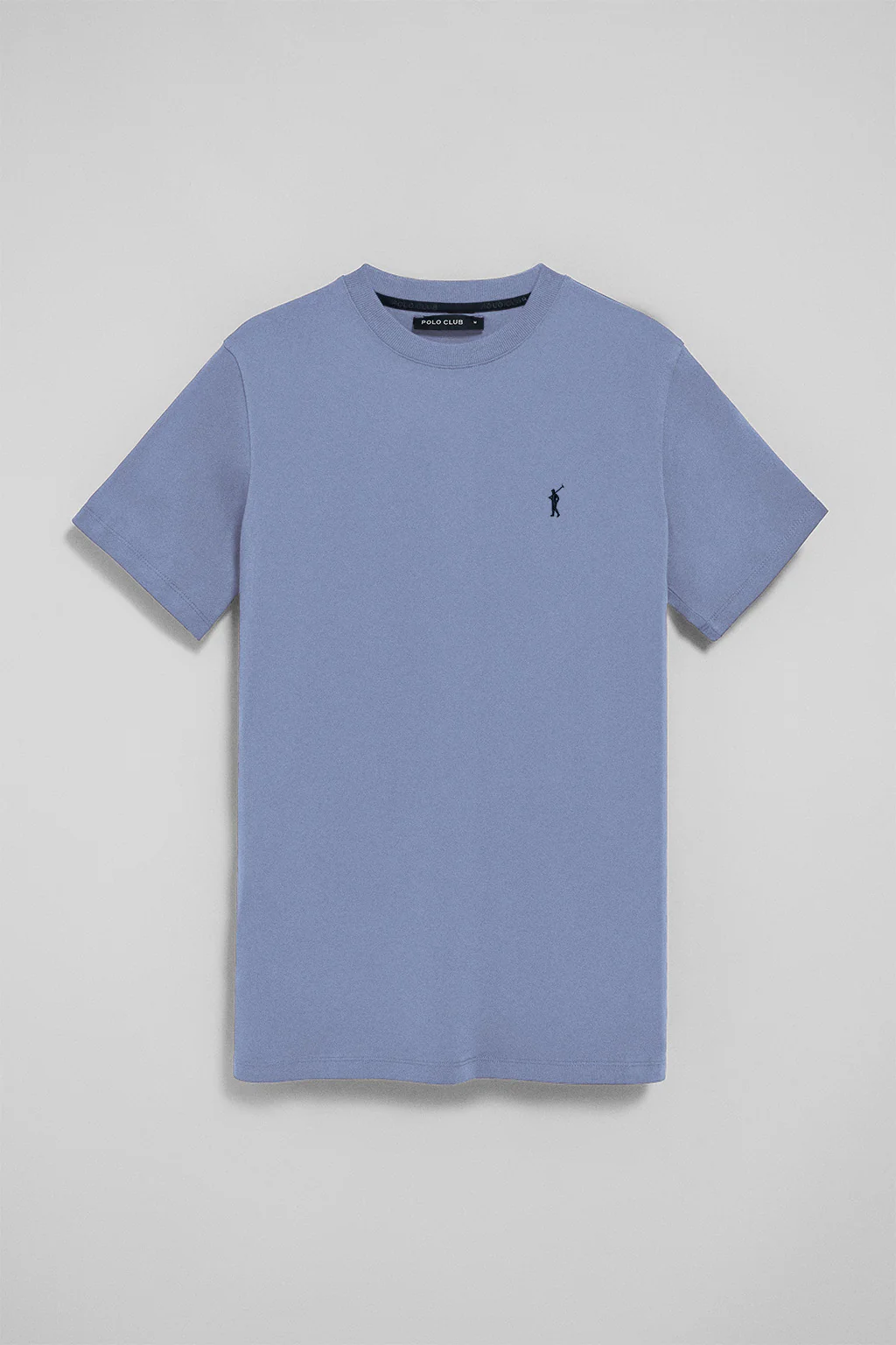 Blue round-neck T-shirt with Rigby Go embroidery - Image 8