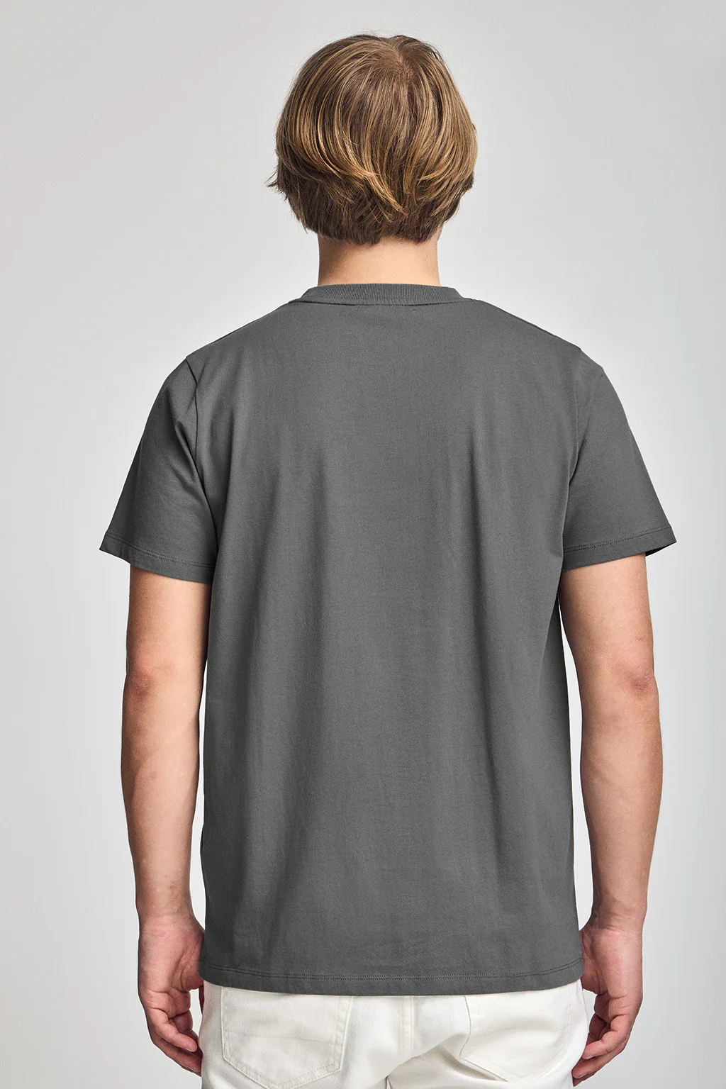 Asphalt-grey round-neck T-shirt with Rigby Go embroidery - Image 4
