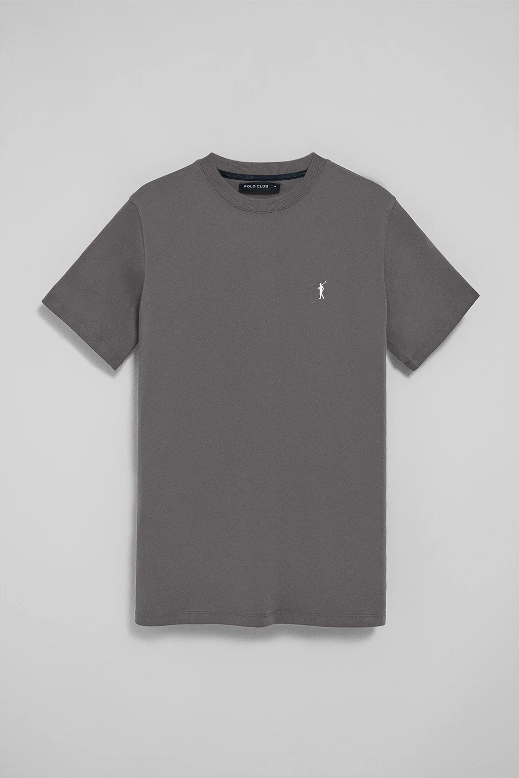 Asphalt-grey round-neck T-shirt with Rigby Go embroidery - Image 8