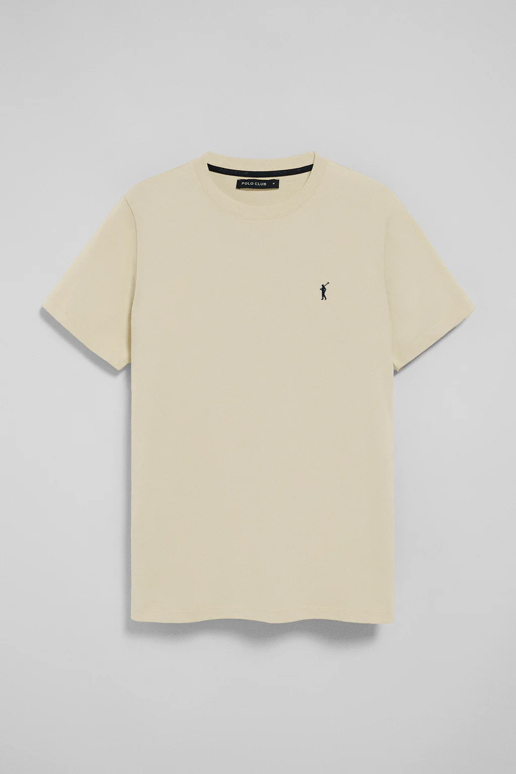 Nude round-neck T-shirt with Rigby Go embroidery - Image 5