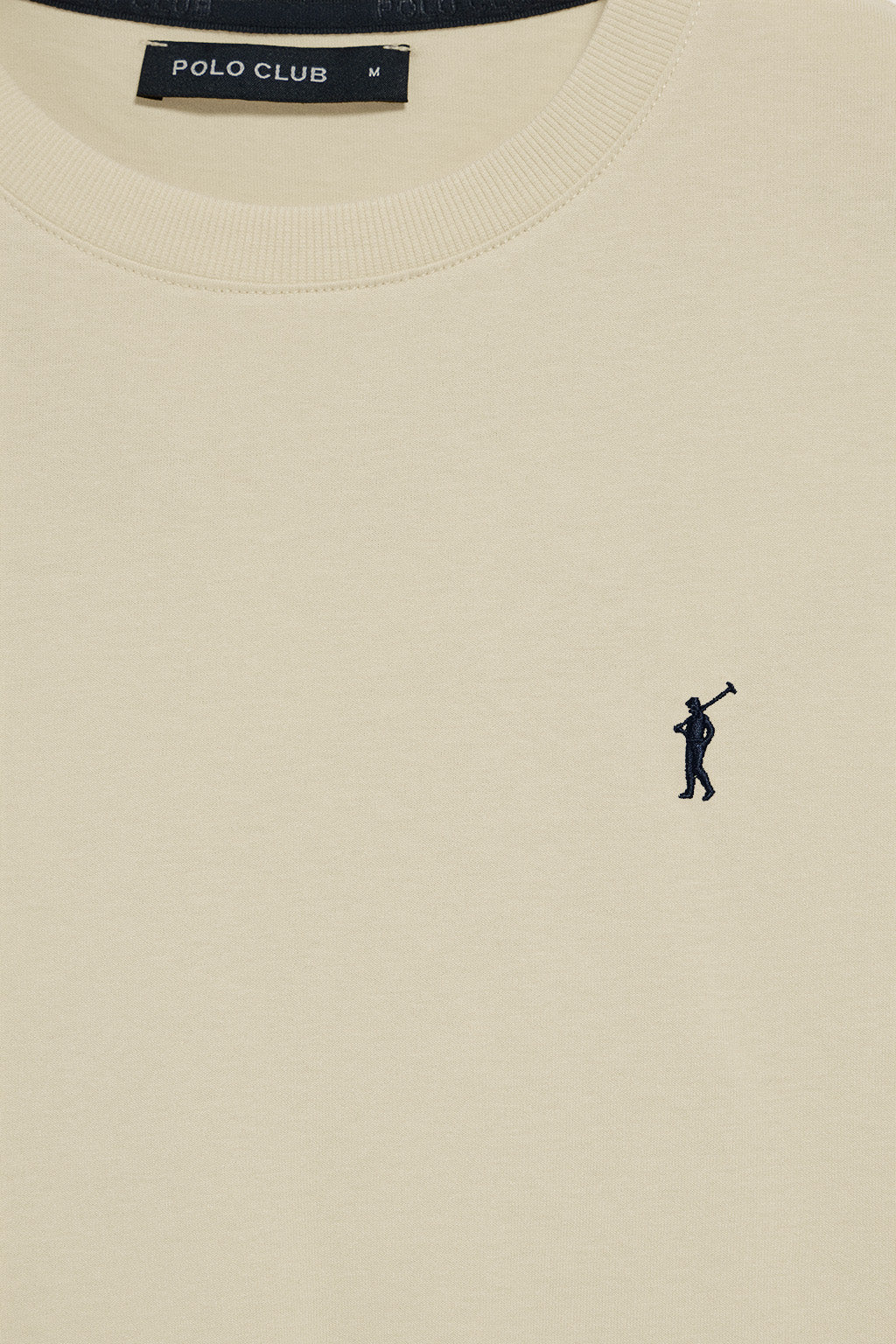 Nude round-neck T-shirt with Rigby Go embroidery - Image 6