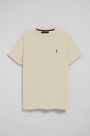 Nude round-neck T-shirt with Rigby Go embroidery - Image 8
