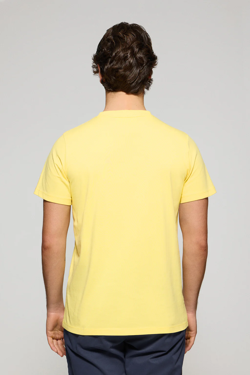 Yellow round-neck T-shirt with Rigby Go embroidery - Image 2