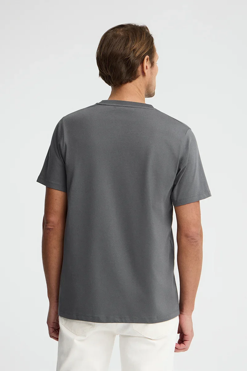 Asphalt-grey short-sleeve T-shirt with Rigby Go embroidery - Image 4