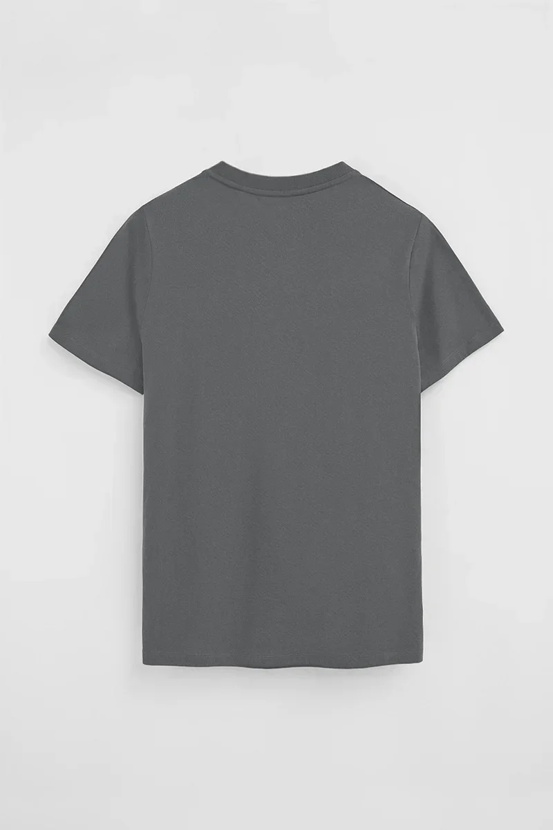 Asphalt-grey short-sleeve T-shirt with Rigby Go embroidery - Image 7