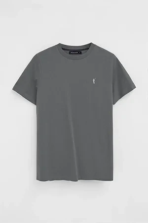 Asphalt-grey short-sleeve T-shirt with Rigby Go embroidery - Image 9